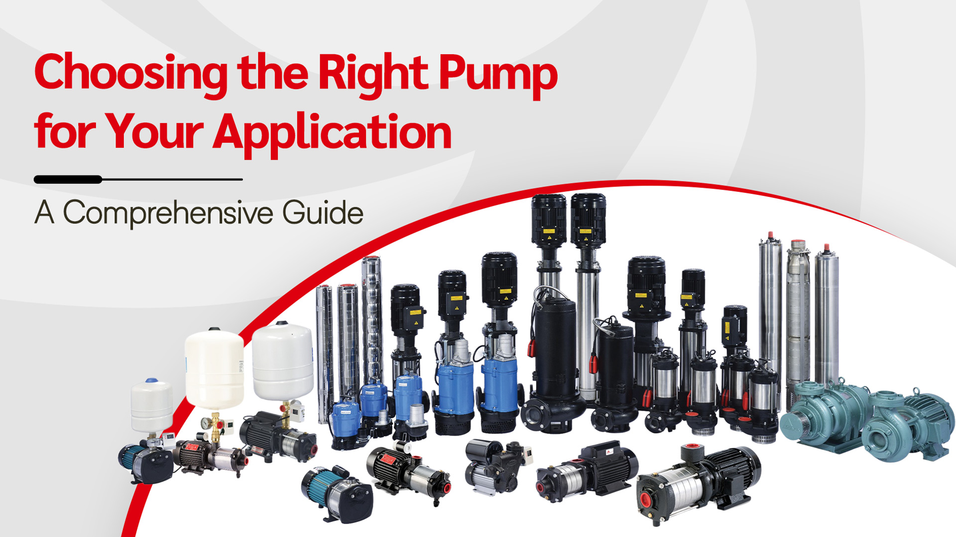 Choosing the Right Pump for Your Application